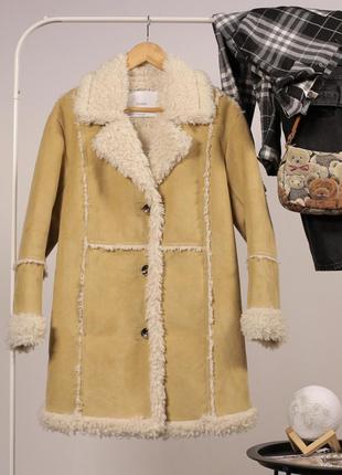 Искусственное пальто bershka