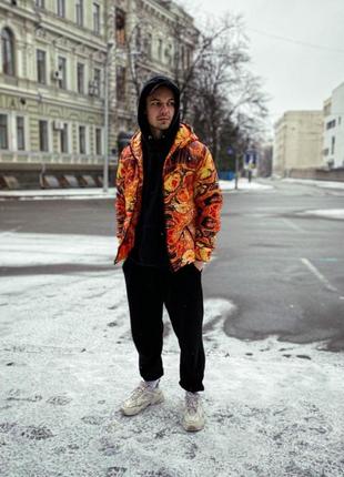 Мужская демисезонная куртка оранжевый 7-3511 фото