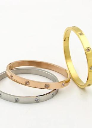 Браслет с фионитами