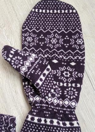 Мягкие и теплые   перчатки на флисе с принтом от tcm tchibo5 фото