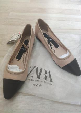 Балетки zara, р.36, 23,5см