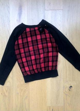 Кофта george світер в клітинку свитер светер в клетку світшот реглан