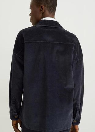 Вельветова куртка-сорочка з кишенями c&amp;a батал етикетка5 фото