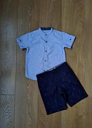 Летний набор для мальчика/шорты/рубашка с коротким рукавом для мальчика