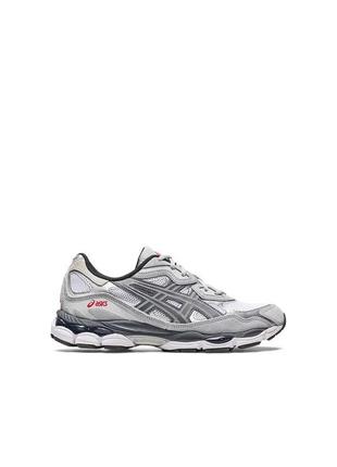 Asics gel-nyc silver white2 фото