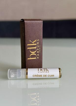 Пробник crème de cuir від bdk parfums оригинал  2мл3 фото