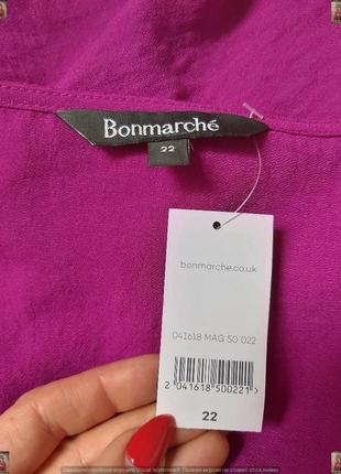 Фірмова bonmarche стильна ошатна блуза в соковитий фіолетовий колір, розмір 5хл10 фото