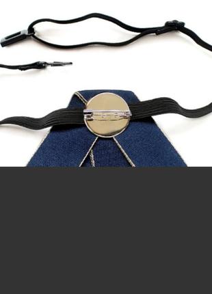 Метелик краватка бантик чорний брошка