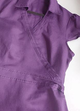 Фіолетова сукня льон р.л10 фото