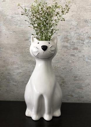 Подвесная ваза «эмоциональный кот»1 фото