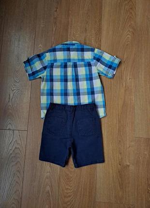 Летний набор для мальчика/шорты/рубашка с коротким рукавом для мальчика4 фото