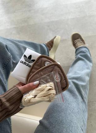 Adidas campus x bad bunny brown beige5 фото