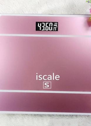 Ваги для підлоги електронні iscale 2017d 180кг (0,1кг) з температурою ваги для підлоги 180 кг. колір: рожевий5 фото