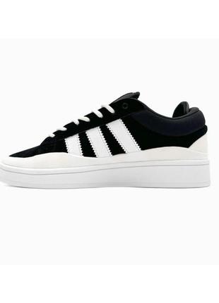 Adidas campus bad bunny black white2 фото