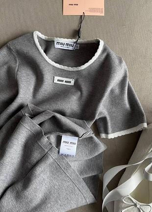 Сукня в рубчик мiu мiu 4