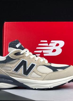 Жіночі кросівки нью беленс new balance 990 бежеві1 фото