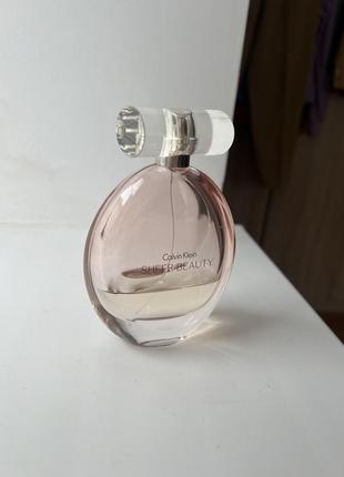 Туалетна вода calvin klein sheer beauty 100ml флакон2 фото