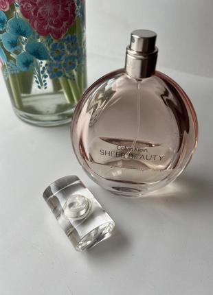 Туалетна вода calvin klein sheer beauty 100ml флакон6 фото