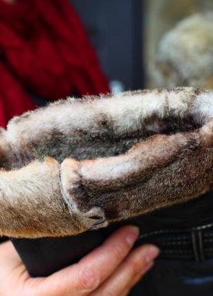 Пальто шкіряне дублянка овчина вовк шуба натуральна andorra4 фото