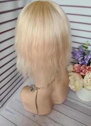 Накладка топпер макушка челка 100% натуральный волос..