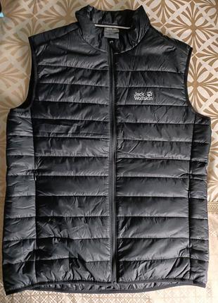 Стильний оригінальний пуховий жилет stormlock microguard outdoor jack wolfskin, made in bangladesh1 фото