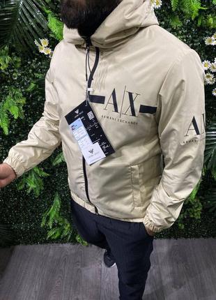 Мужская куртка ветровка премиум качества в стиле armani exchange2 фото
