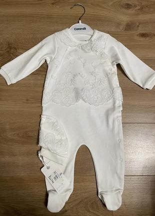Новий дитячий костюм на 3-6 місяців для дівчинки. підійде для хрещення.1 фото