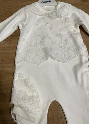 Новий дитячий костюм на 3-6 місяців для дівчинки. підійде для хрещення.2 фото