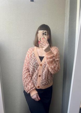 Кардиган из альпаки и хлопка