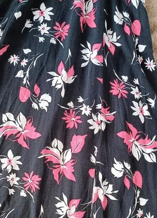 Цветочное легкое платье миди marks spenser3 фото