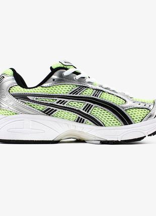 Чоловічі кросівки асікс гель каяно 14 / asics gel kayano 14 "silver/green"