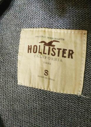 Стильный хлопковый кардиган американского бренда модной молодежной одежды hollister5 фото