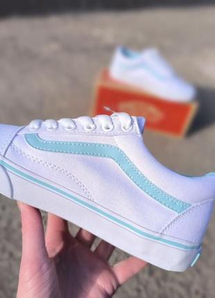 vans Floral old school белые кеды кроссовки мокасины слипоны6 фото