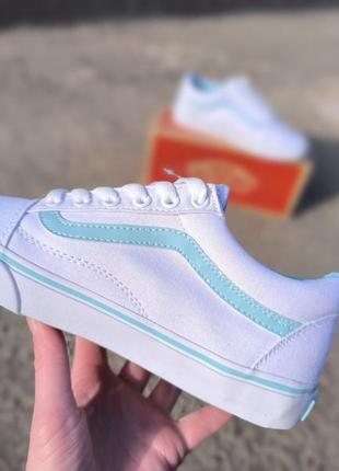 Vans old school белые кеды кроссовки мокасины слипоны6 фото