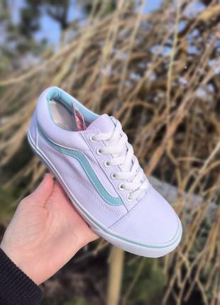 vans Floral old school белые кеды кроссовки мокасины слипоны8 фото