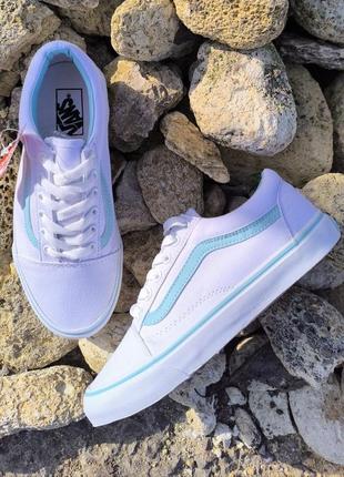 Vans old school белые кеды кроссовки мокасины слипоны