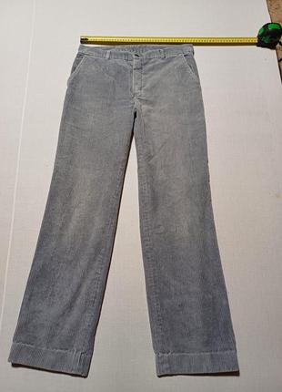 Брюки вельветовые vintage 80s талия 82 см wood made in denmark
