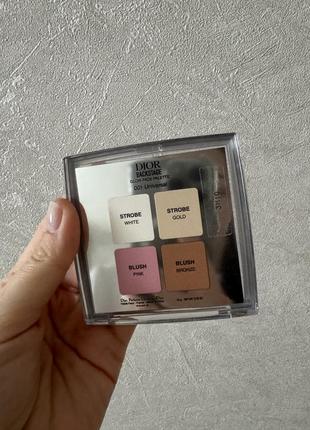 Dior backstage glow face palette highlight&blush палетка хайлайтерів2 фото