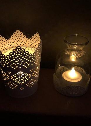 Комплект свечей «снежная королева»