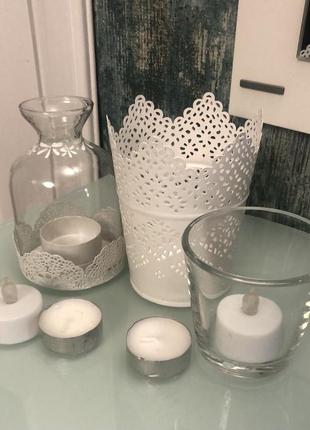 Комплект свечей «снежная королева»