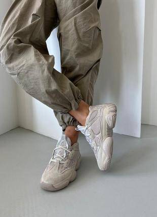 Женские кроссовки adidas yeezy 500 bone premium