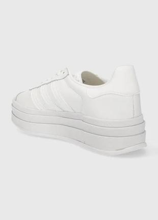 Adidas gazelle white bold3 фото