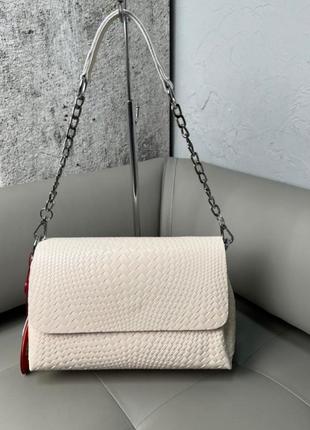 Женская кожаная сумка клатч кожаный