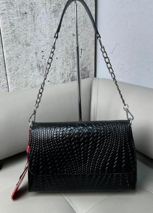 Жіноча шкіряна сумка клатч шкіряний