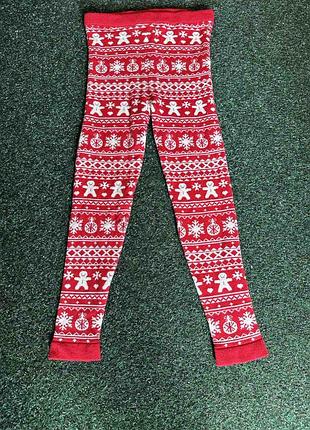 Теплые штанишки для девочки, лосины на рост 110 - 116