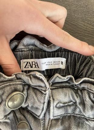 Свет серые джинсы zara baggy6 фото