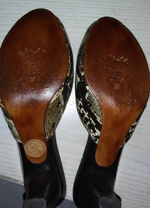 Unisa (испания)- элегантные кожаные шлпанцы 39 размер (25,5 см)10 фото