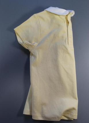 Желтая туника футболка с белым воротничком tu, для возраста 1-2 года, акция6 фото