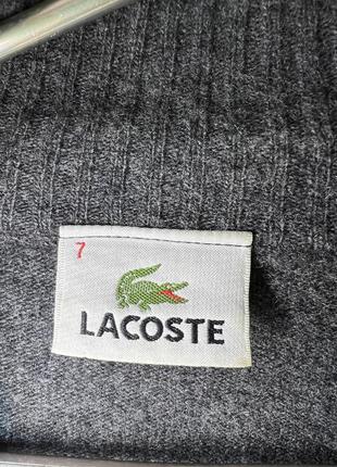 Мужской темно-серый бомбер от lacoste натуральная шерсть size l5 фото