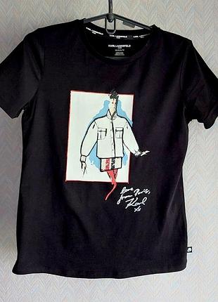 Футболка бренду karl lagerfeld  s, m, l, xl оригинал
